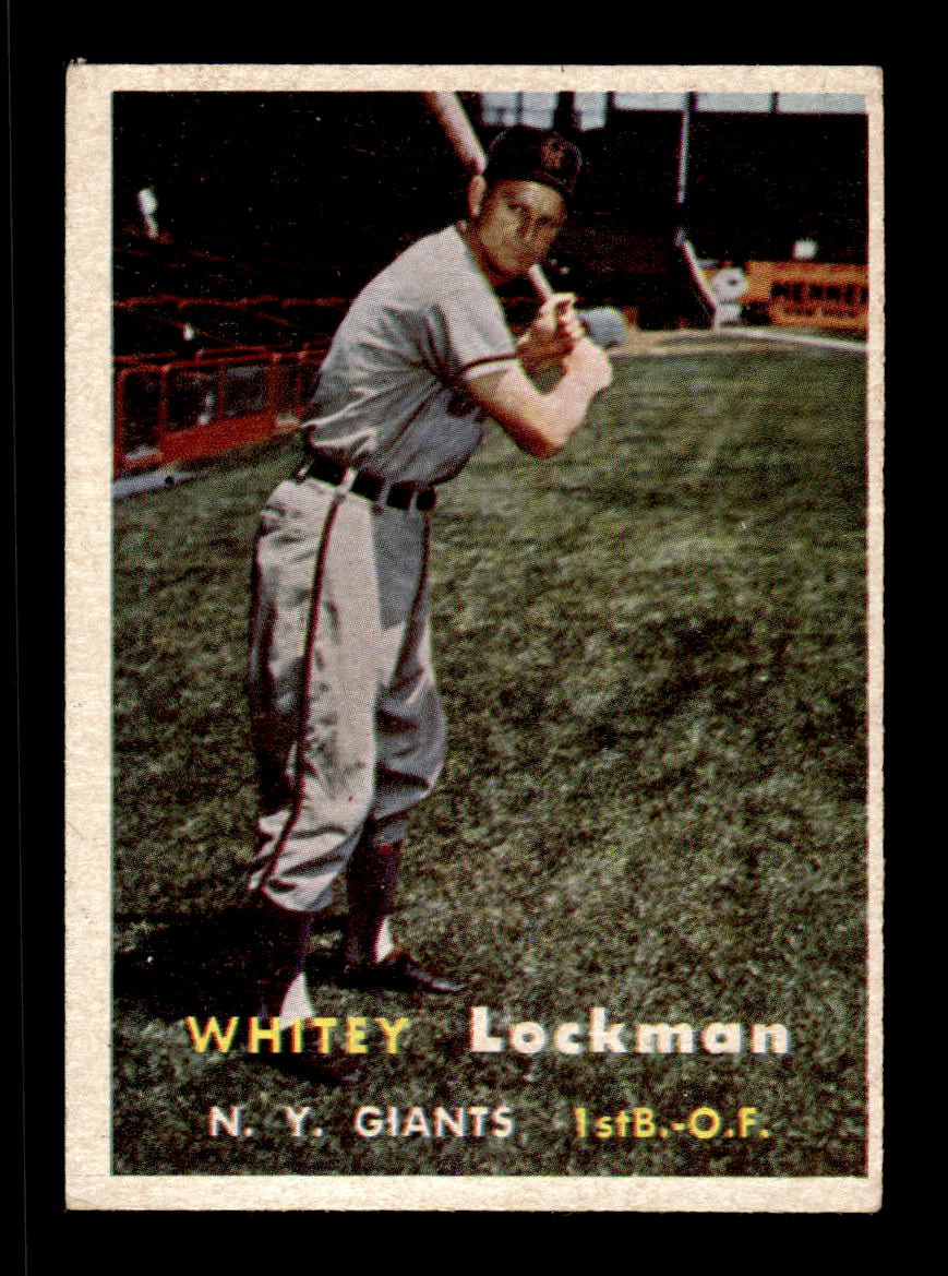 1957 Topps #232 Whitey Lockman New York Giants EX HOF-10005661