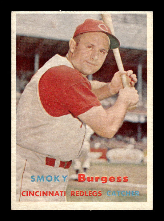 1957 Topps #228 Smoky Burgess Cincinnati Redlegs EX HOF-10005666