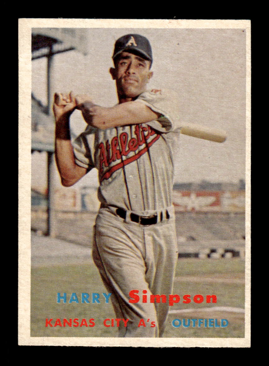 1957 Topps #225 Harry Simpson Kansas City Athletics EX HOF-10005667