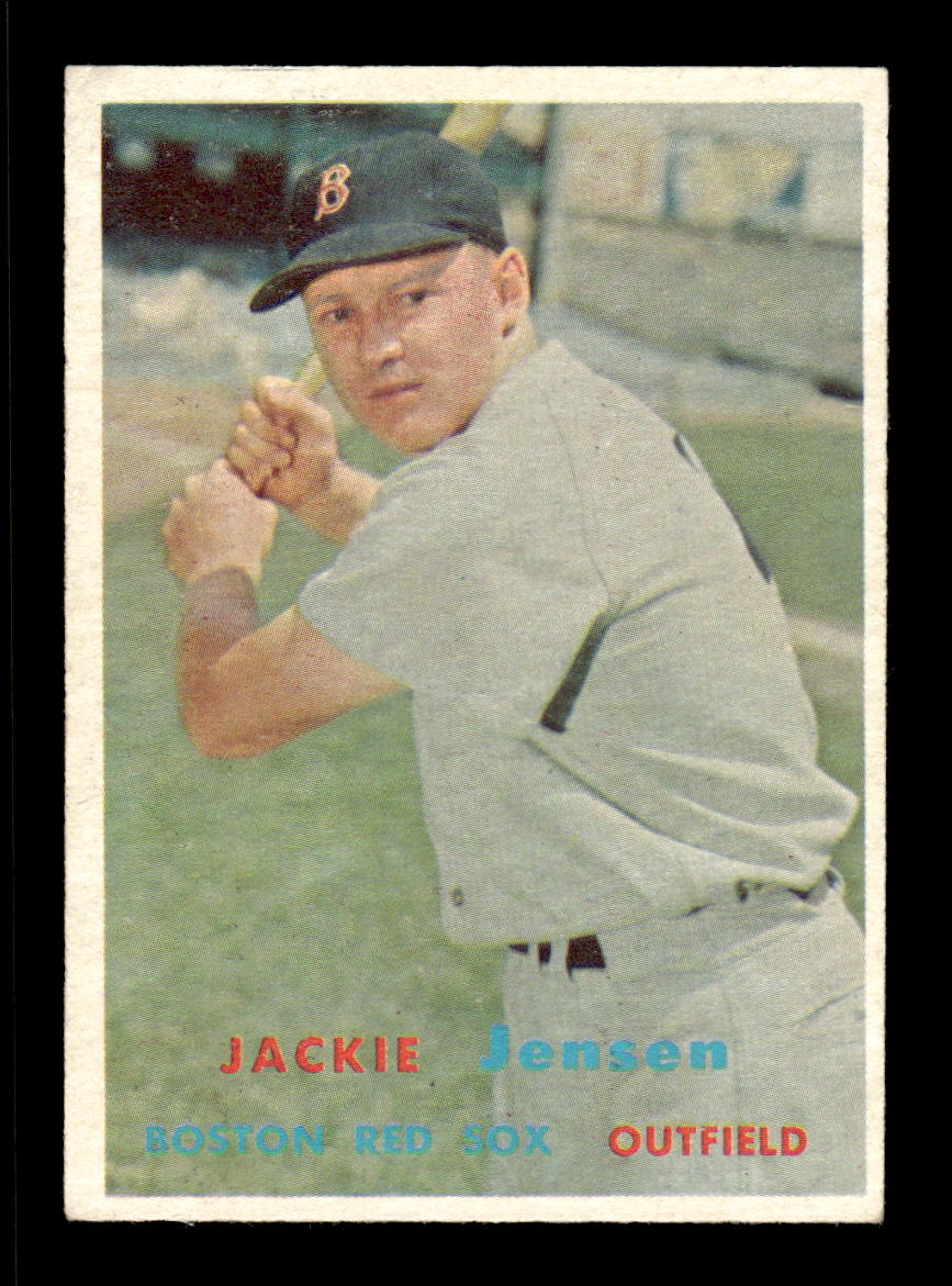 1957 Topps #220 Jackie Jensen Boston Red Sox EX HOF-10005672