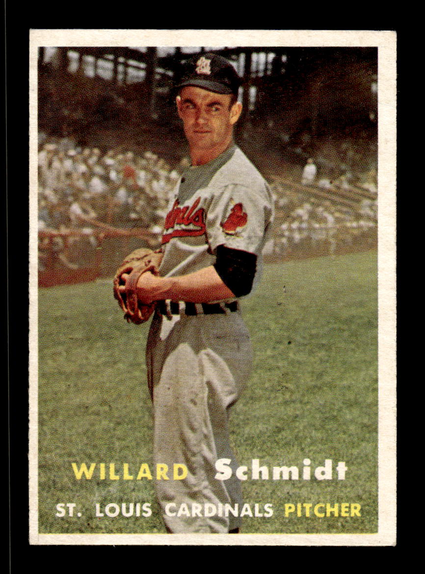 1957 Topps #206 Willard Schmidt St. Louis Cardinals EX HOF-10005677