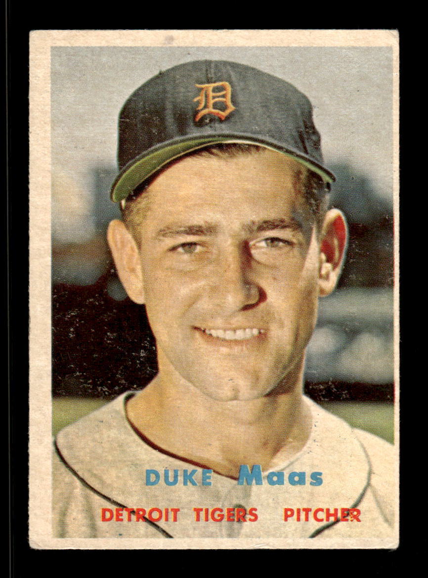 1957 Topps #405 Duke Maas Detroit Tigers EX HOF-10005689