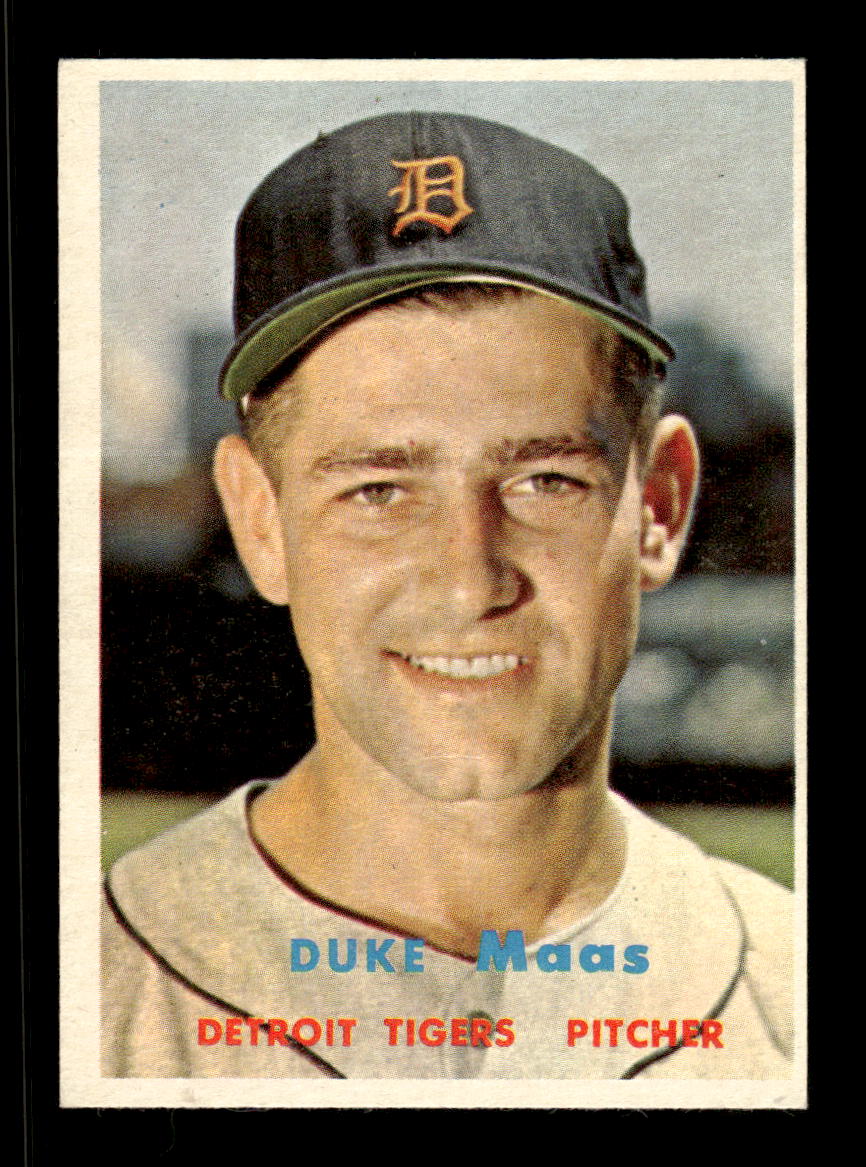 1957 Topps #405 Duke Maas Detroit Tigers EX HOF-10005691