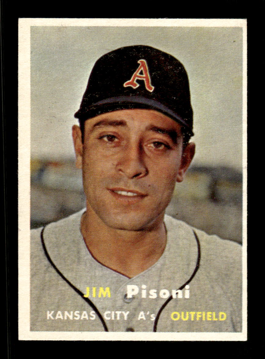 1957 Topps #402 Jim Pisoni Kansas City Athletics EX HOF-10005695