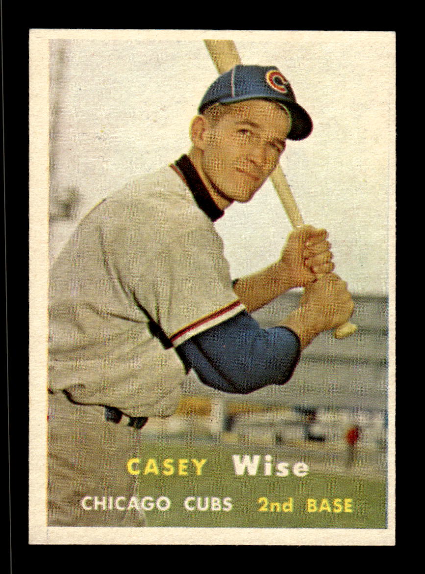 1957 Topps #396 Casey Wise Chicago Cubs EX HOF-10005702