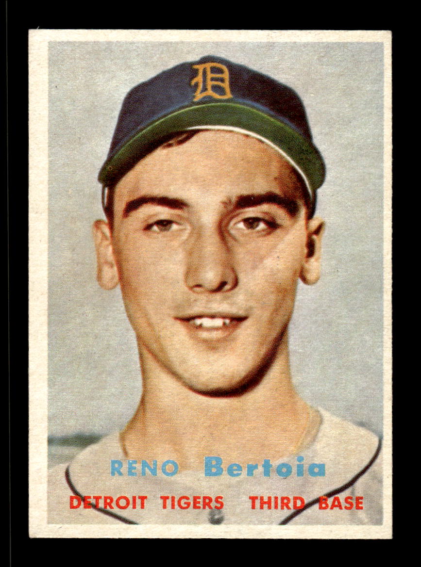 1957 Topps #390 Reno Bertoia Detroit Tigers EX HOF-10005713