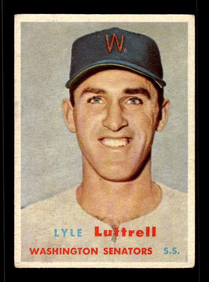 1957 Topps #386 Lyle Luttrell Washington Senators EX HOF-10005722
