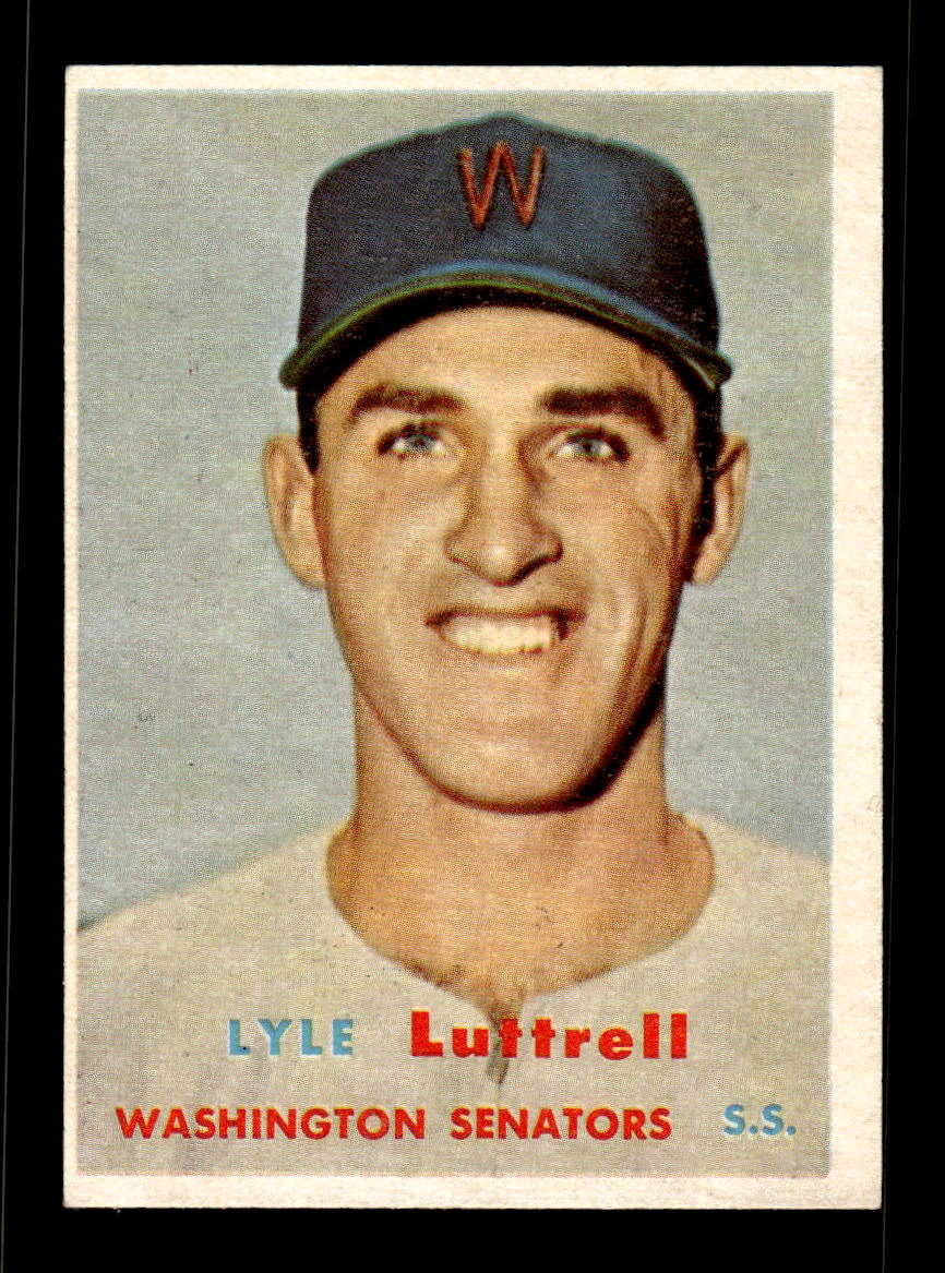 1957 Topps #386 Lyle Luttrell Washington Senators EX HOF-10005723