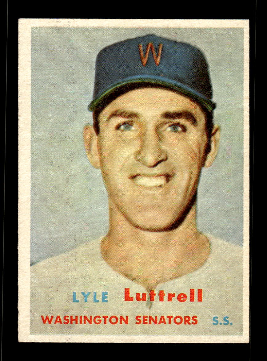 1957 Topps #386 Lyle Luttrell Washington Senators EX HOF-10005724