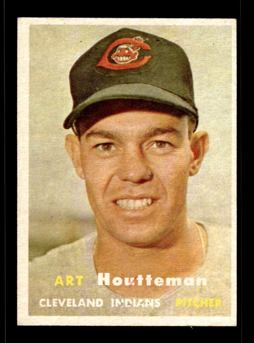 1957 Topps #385 Art Houtteman Cleveland Indians EX HOF-10005725