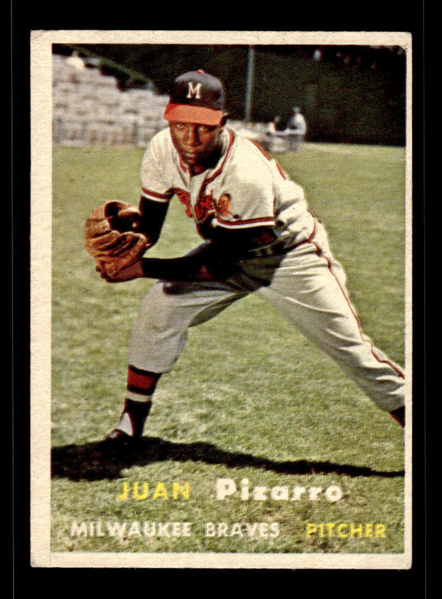 1957 Topps #383 Juan Pizarro Milwaukee Braves EX HOF-10005727