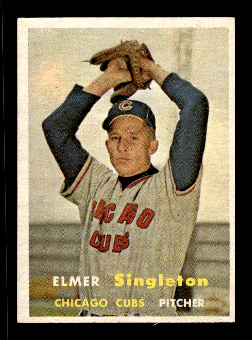 1957 Topps #378 Elmer Singleton Chicago Cubs EX HOF-10005733