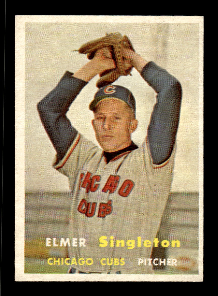 1957 Topps #378 Elmer Singleton Chicago Cubs EX HOF-10005734