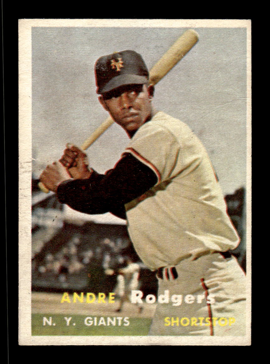 1957 Topps #377 Andre Rodgers New York Giants VG HOF-10005736
