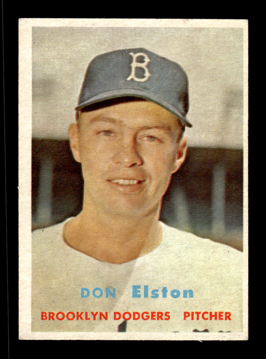 1957 Topps #376 Don Elston Brooklyn Dodgers EX HOF-10005737