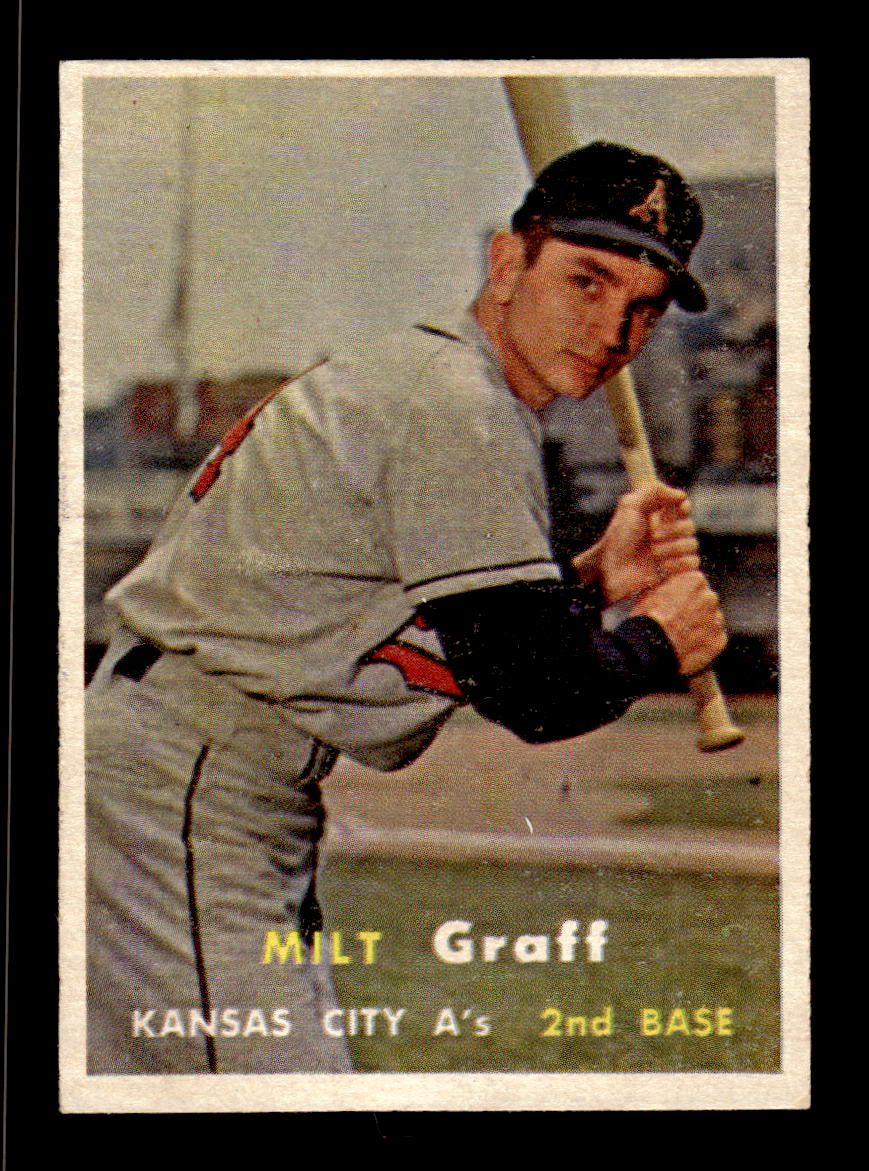 1957 Topps #369 Milt Graff Kansas City Athletics EX HOF-10005747