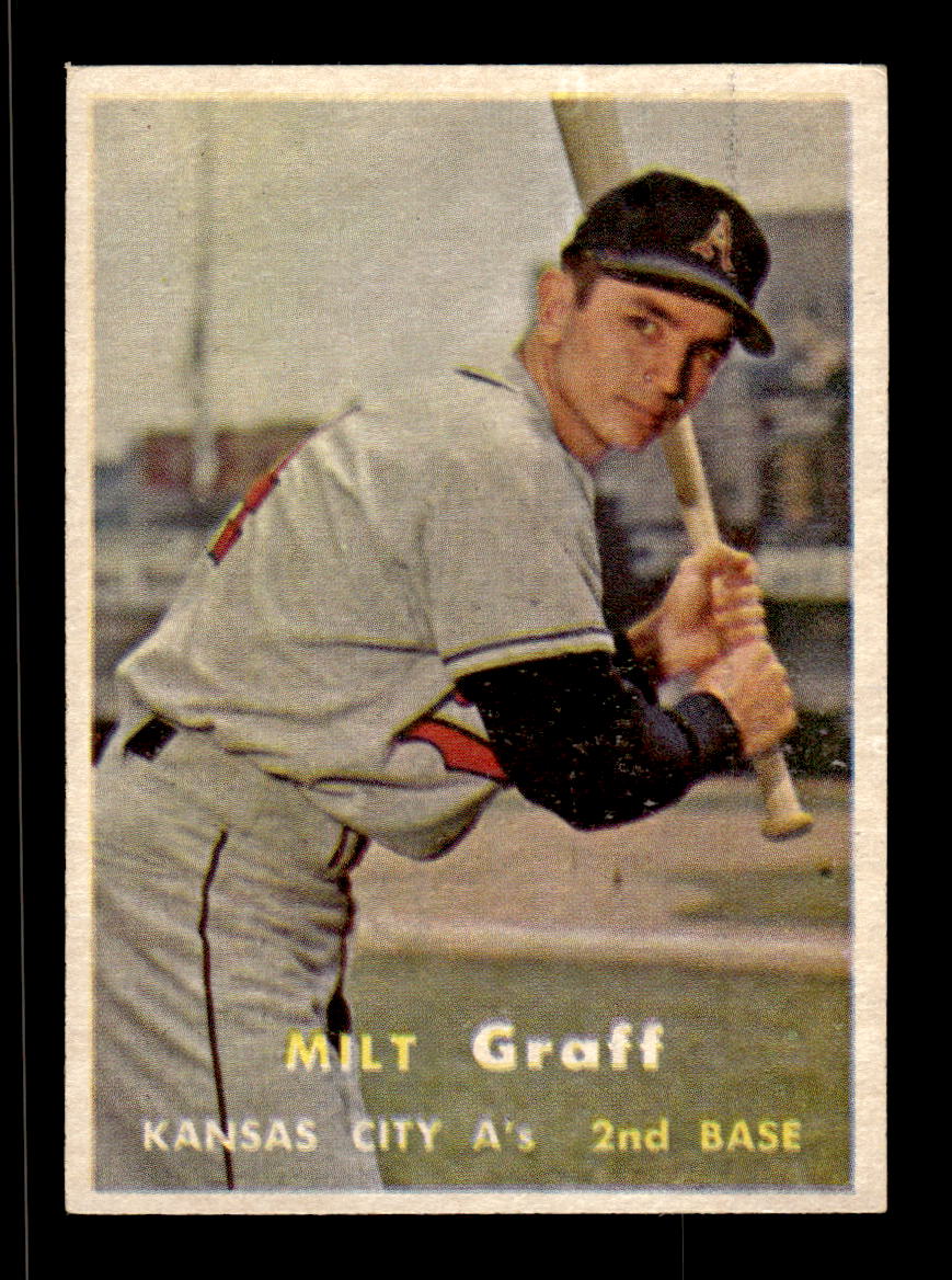 1957 Topps #369 Milt Graff Kansas City Athletics EX HOF-10005748