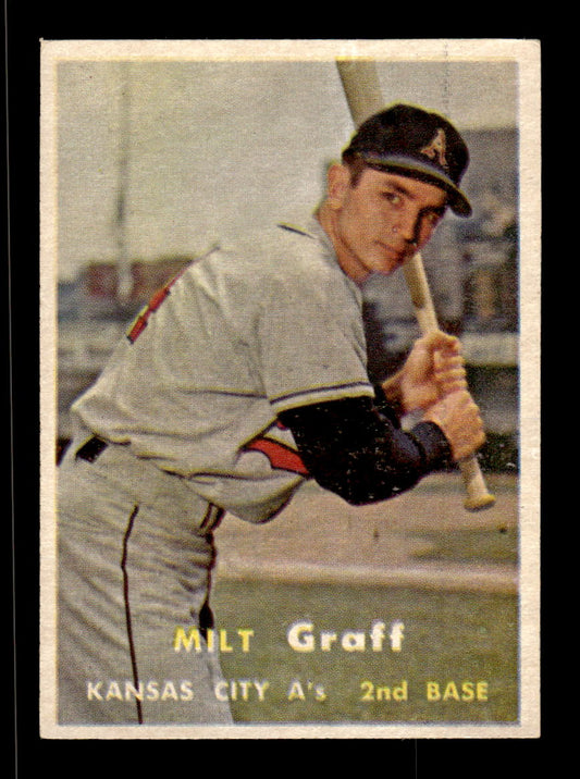 1957 Topps #369 Milt Graff Kansas City Athletics EX HOF-10005748