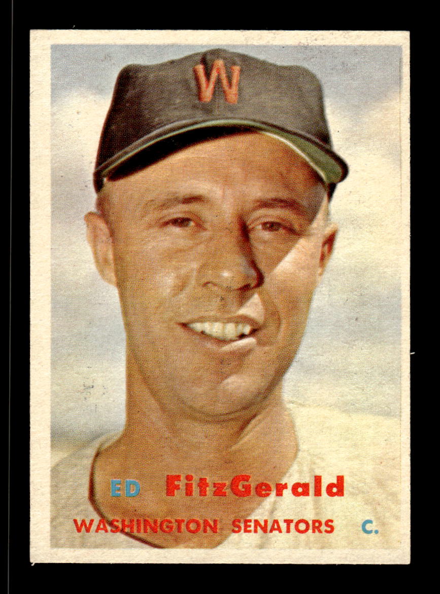 1957 Topps #367 Ed FitzGerald Washington Senators EX HOF-10005751