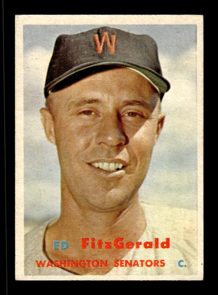 1957 Topps #367 Ed FitzGerald Washington Senators EX HOF-10005752