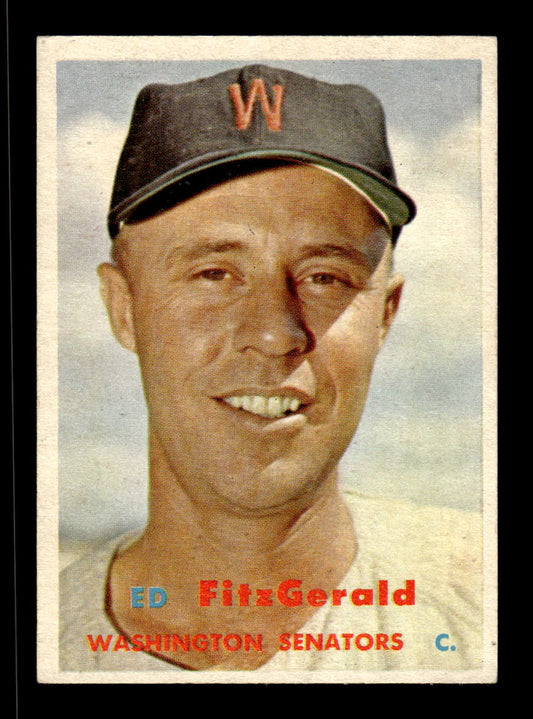 1957 Topps #367 Ed FitzGerald Washington Senators EX HOF-10005752