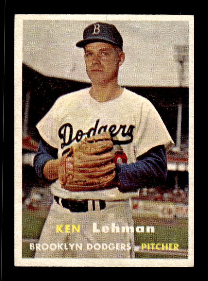 1957 Topps #366 Ken Lehman Brooklyn Dodgers EX HOF-10005753