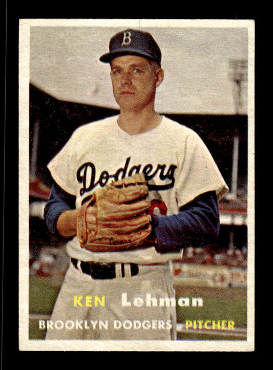 1957 Topps #366 Ken Lehman Brooklyn Dodgers EX HOF-10005753