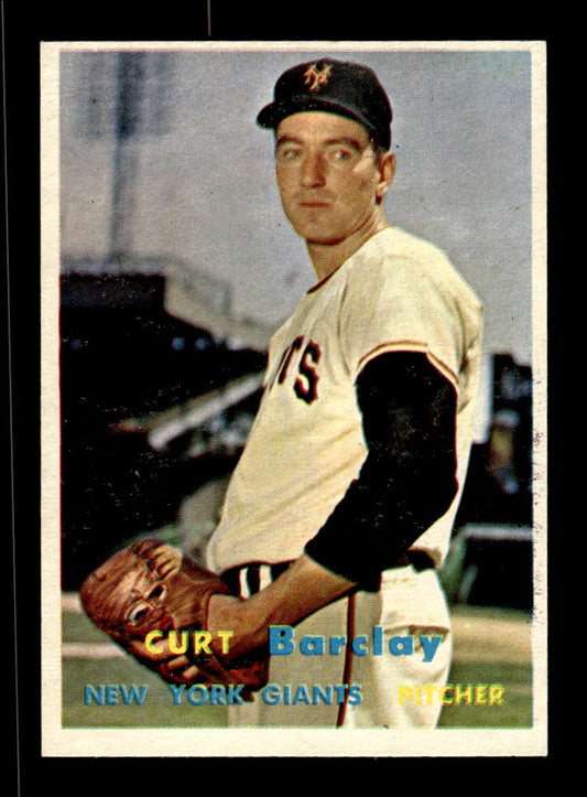 1957 Topps #361 Curt Barclay New York Giants EX HOF-10005761