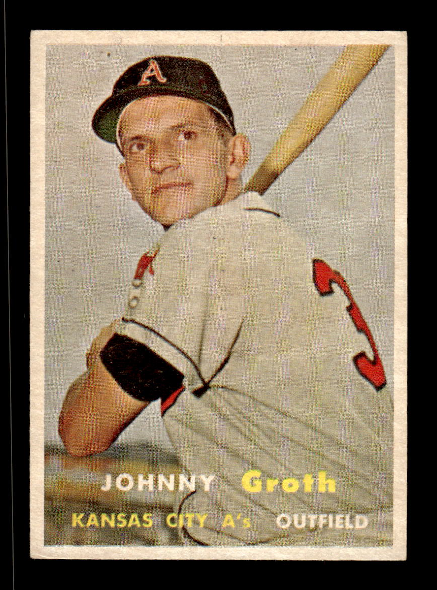 1957 Topps #360 Johnny Groth Kansas City Athletics EX HOF-10005762