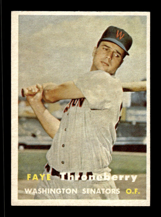 1957 Topps #356 Faye Throneberry Washington Senators EX HOF-10005771