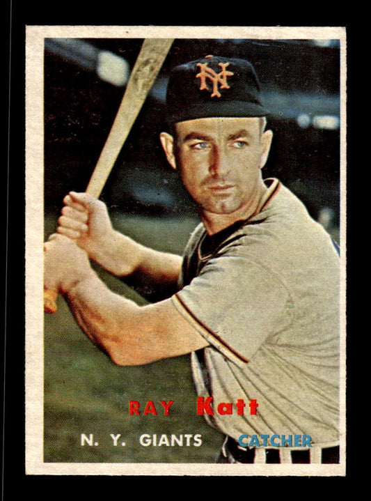 1957 Topps #331 Ray Katt New York Giants EX HOF-10005787