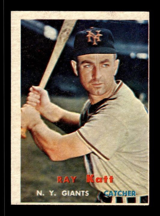 1957 Topps #331 Ray Katt New York Giants EX HOF-10005788