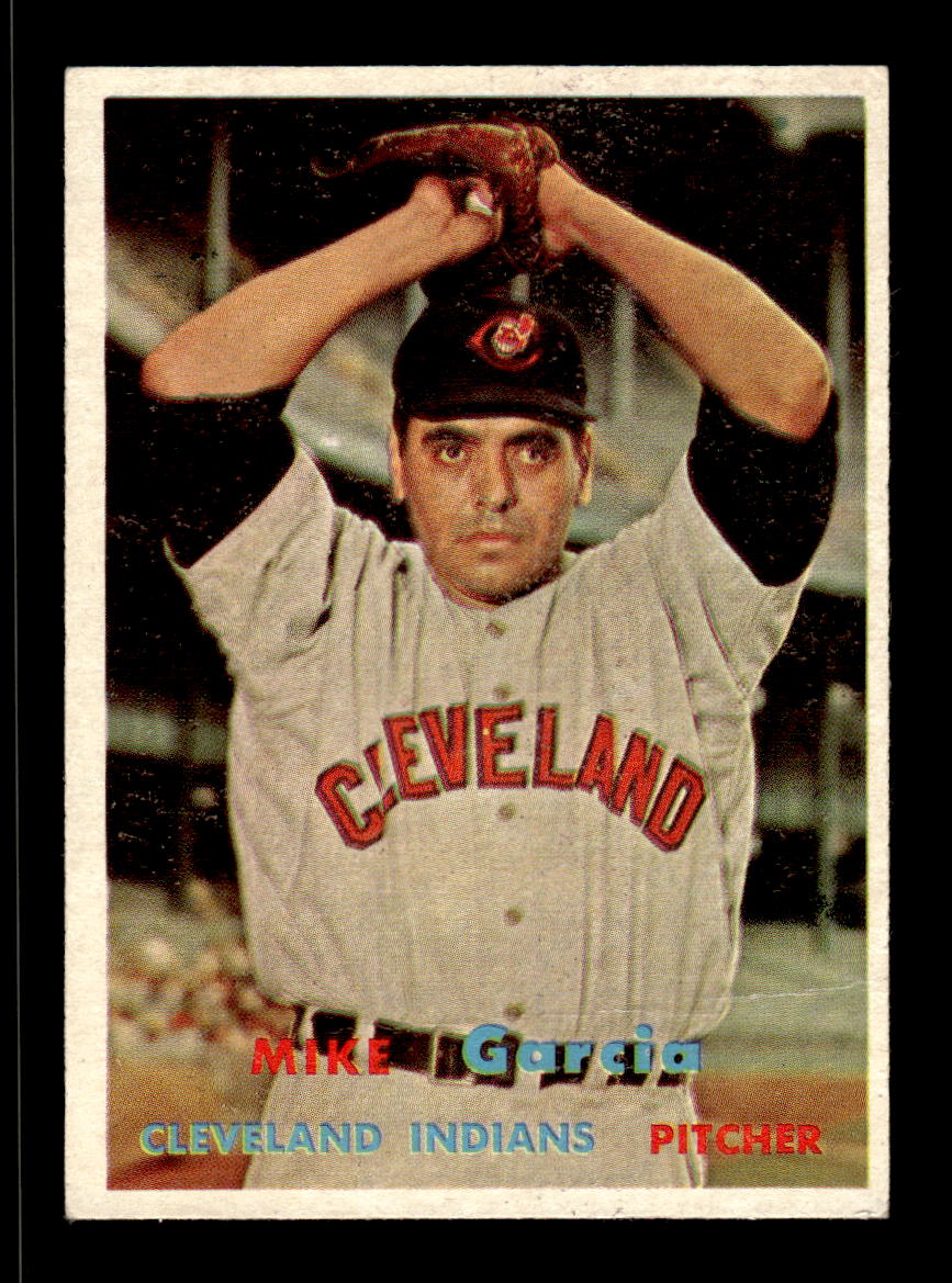 1957 Topps #300 Mike Garcia Cleveland Indians VG CR HOF-10005797