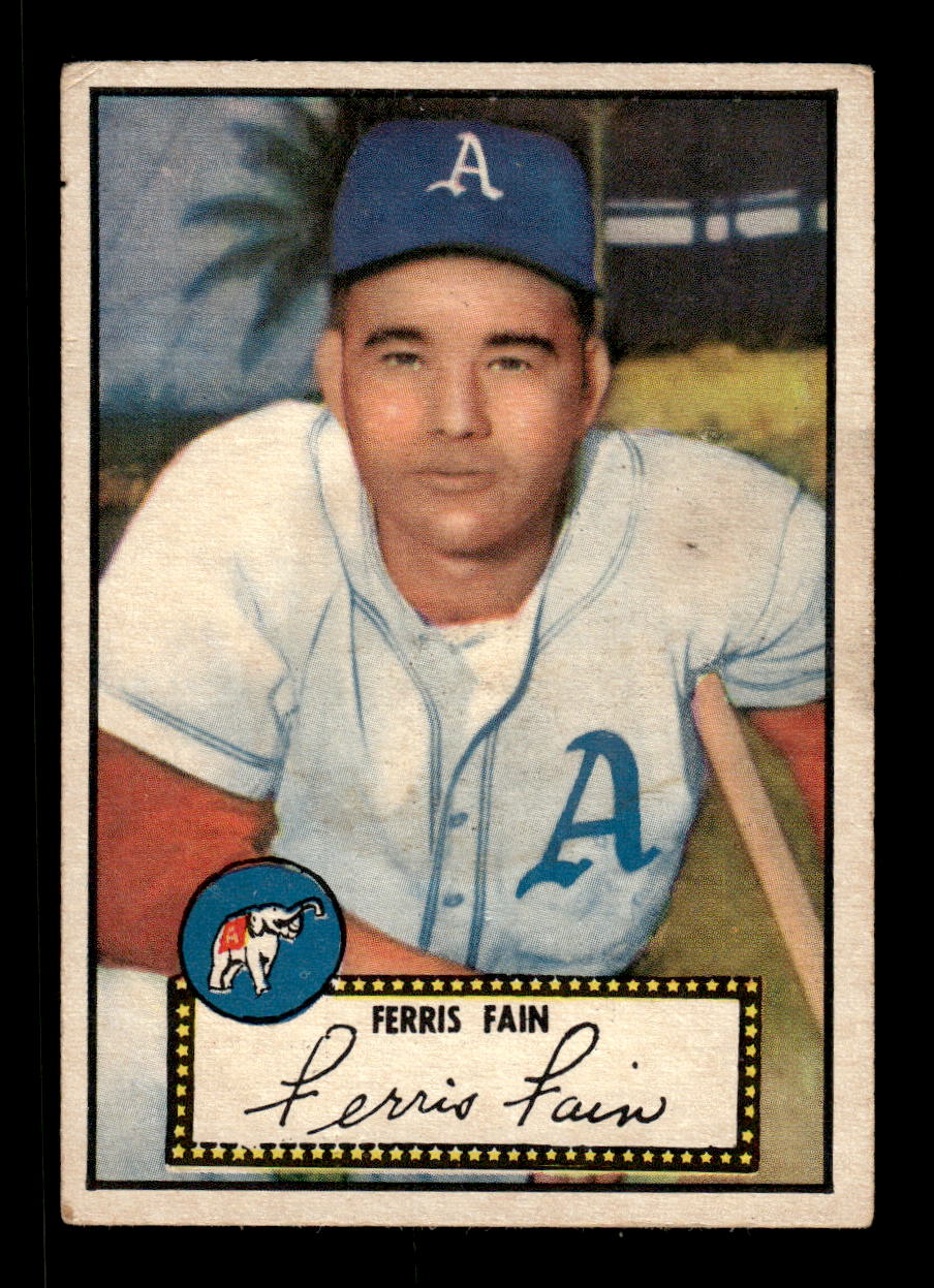 1952 Topps #21 Ferris Fain Philadelphia Athletics VGEX HOF-10005799