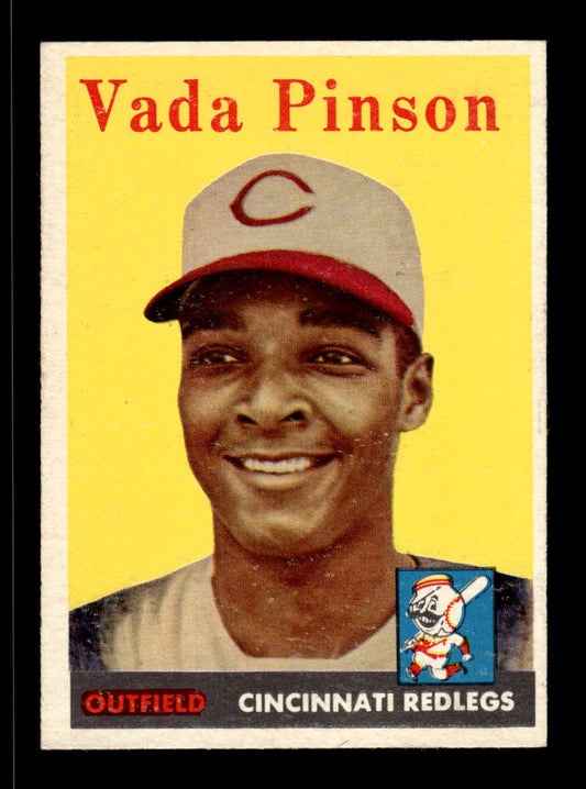 1958 Topps #420 Vada Pinson Cincinnati Redlegs EX HOF-10005803