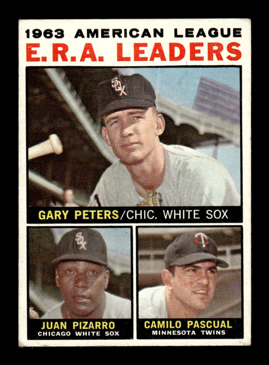 1964 Topps #2 1963 American League E.R.A. Leaders EX HOF-10005821