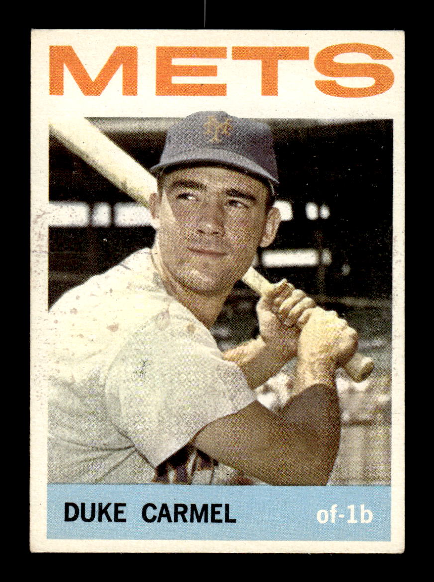1964 Topps #44 Duke Carmel New York Mets EX HOF-10005838