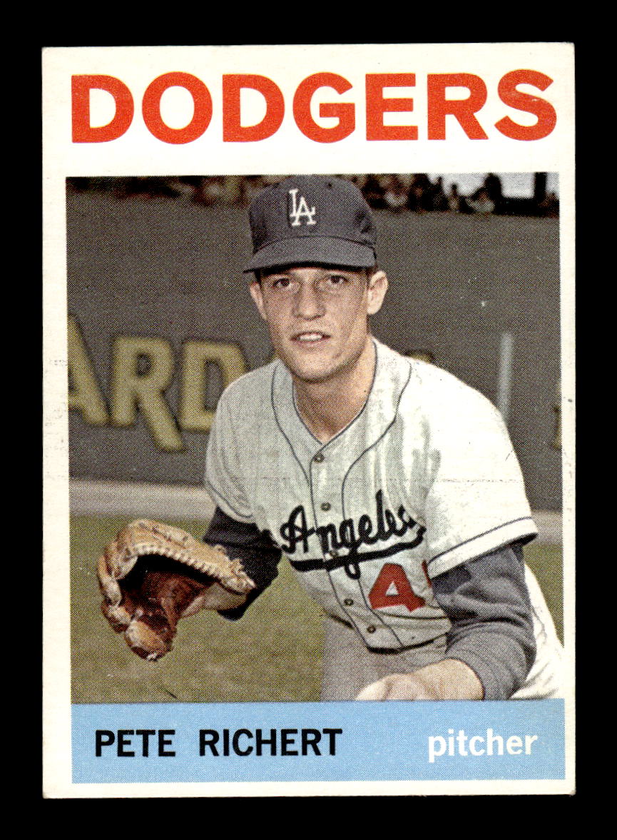 1964 Topps #51 Pete Richert Los Angeles Dodgers EX HOF-10005843