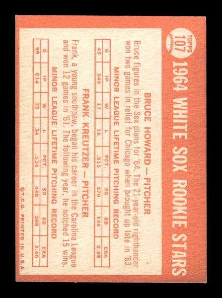 1964 Topps #107 White Sox 1964 Rookie Stars EX HOF-10005883