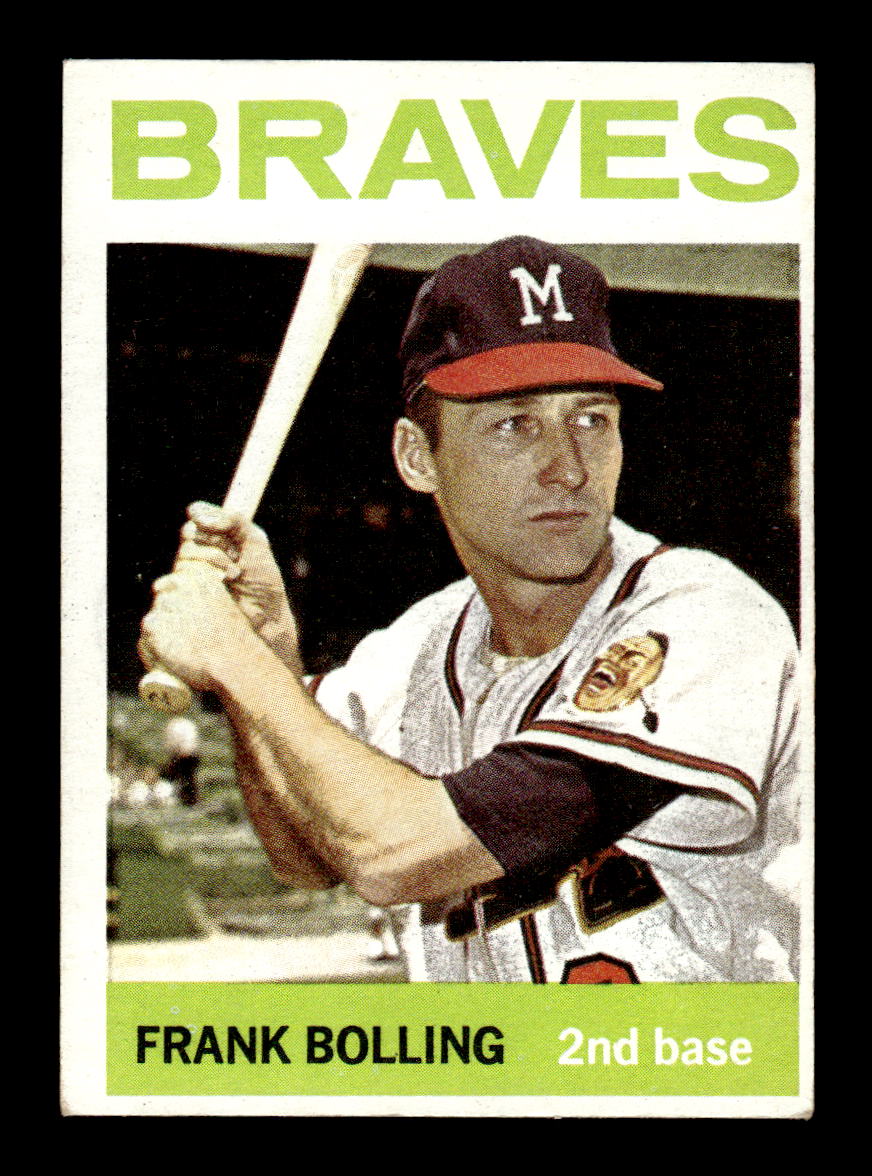 1964 Topps #115 Frank Bolling Milwaukee Braves EX HOF-10005889