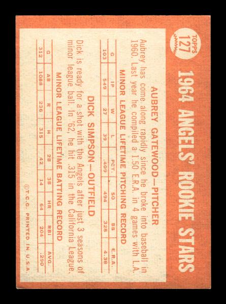 1964 Topps #127 Angels 1964 Rookie Stars EX HOF-10005898