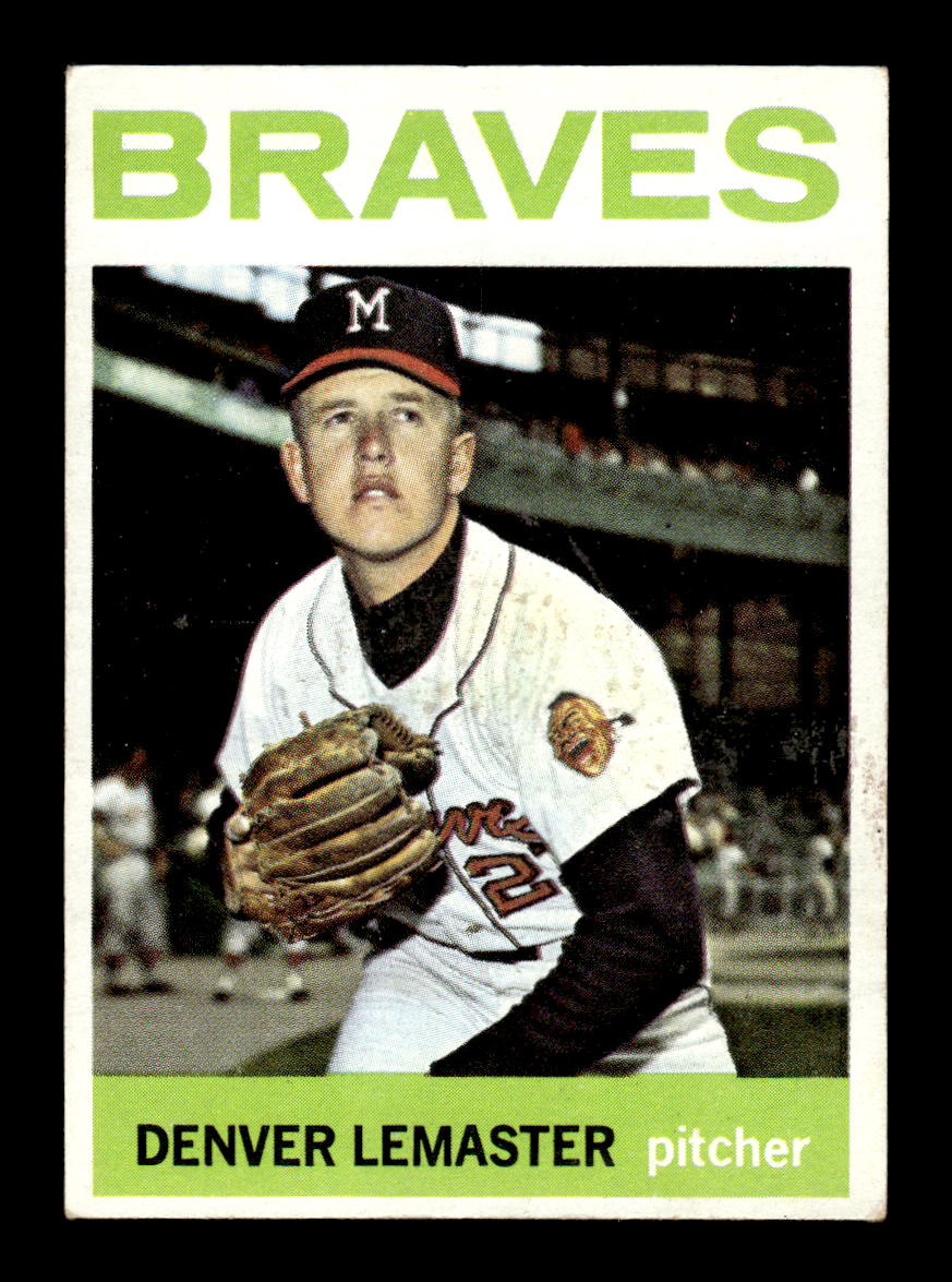 1964 Topps #152 Denver Lemaster Milwaukee Braves EX HOF-10005916