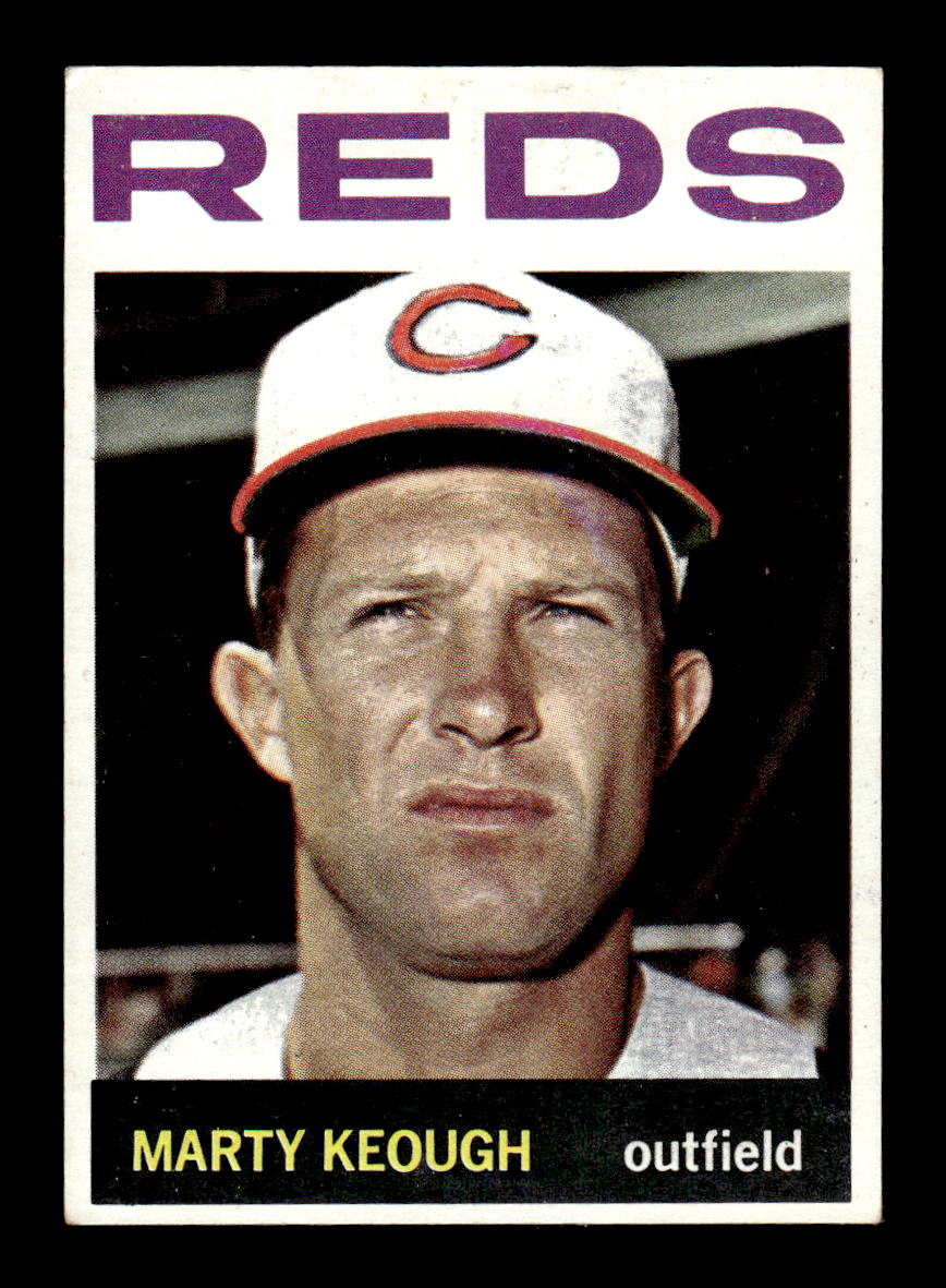 1964 Topps #166 Marty Keough Cincinnati Reds EX HOF-10005929