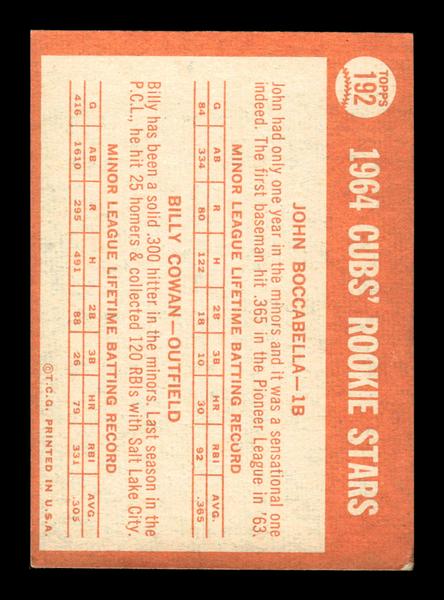1964 Topps #192 Cubs 1964 Rookie Stars EX HOF-10005947