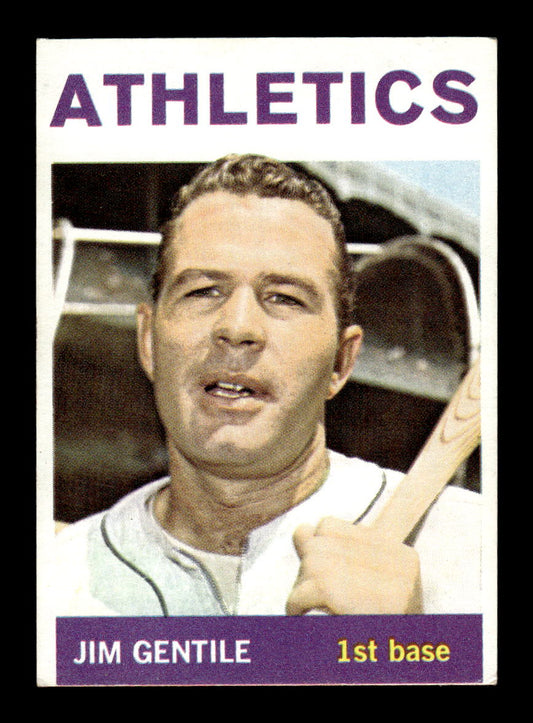 1964 Topps #196 Jim Gentile Kansas City Athletics EX HOF-10005951