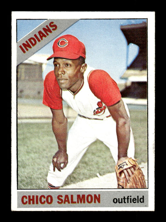 1966 Topps #594 Chico Salmon Cleveland Indians EX - HI# HOF-10005958