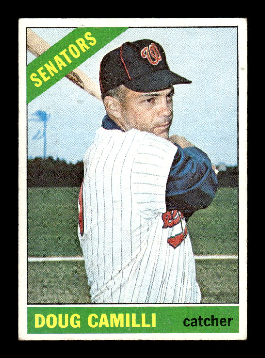 1966 Topps #593 Doug Camilli Washington Senators EX - HI# HOF-10005959