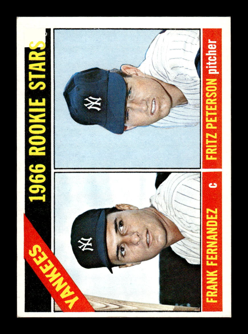 1966 Topps #584 Yankees 1966 Rookie Stars EX - HI# HOF-10005964