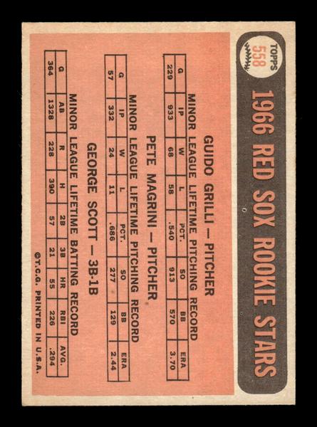 1966 Topps #558 Red Sox 1966 Rookie Stars EX - HI# HOF-10005980