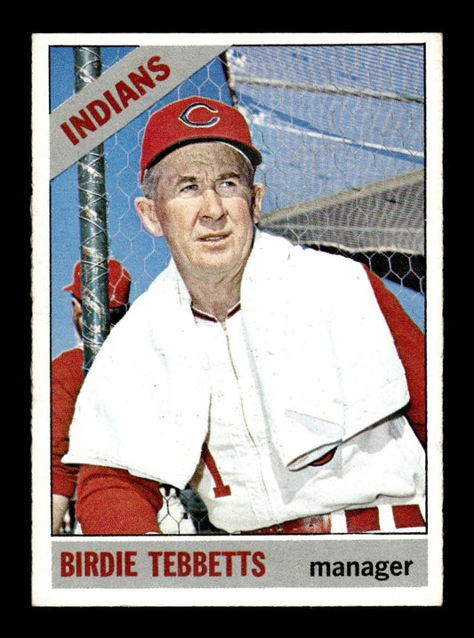 1966 Topps #552 Birdie Tebbetts Cleveland Indians EX - HI# HOF-10005984